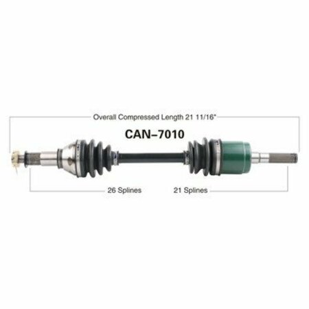 WIDE OPEN OE Replacement CV Axle for CAN AM FRONT OUTLANDER 800R CAN-7010